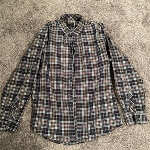 Van Heusen casual dress shirt in gray and blue